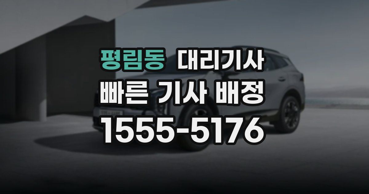 평림동 대리기사
