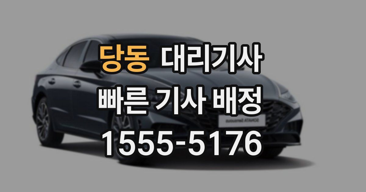 당동 대리기사