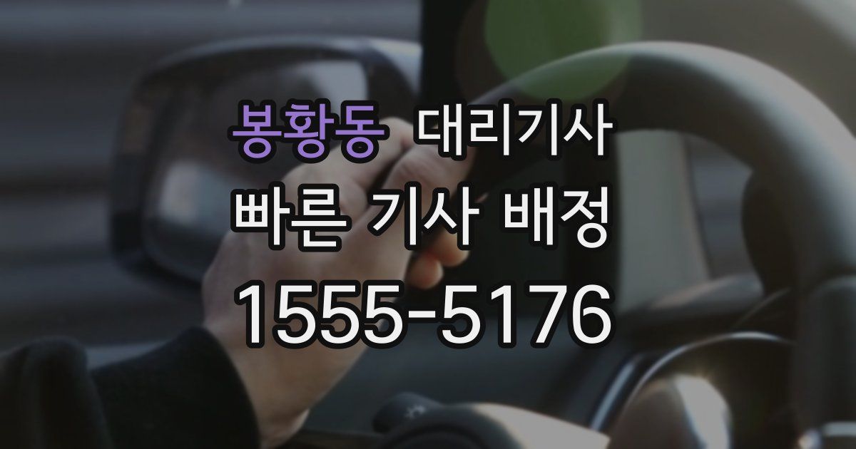 봉황동 대리기사
