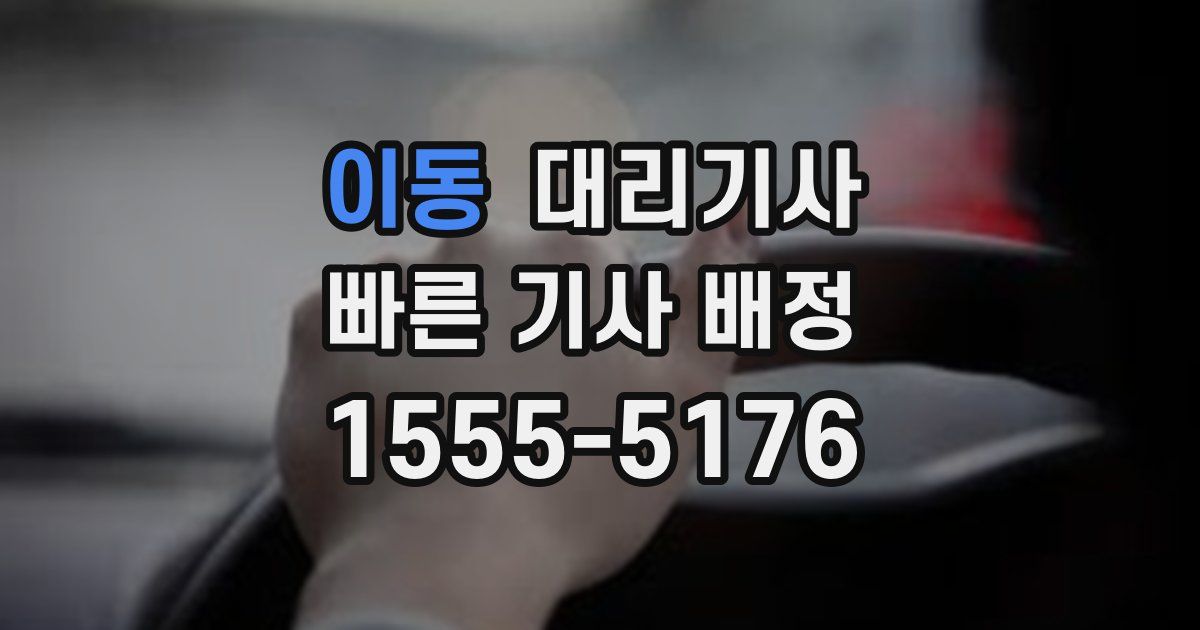 이동 대리기사