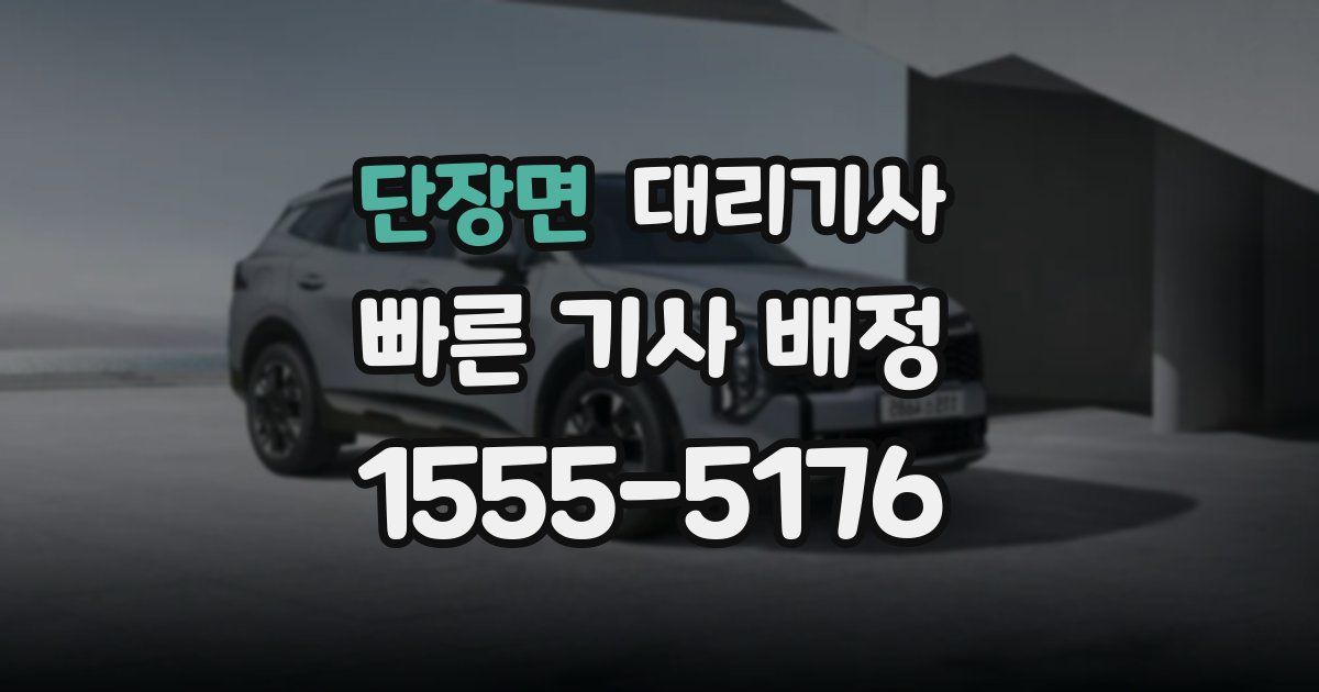 단장면 대리기사