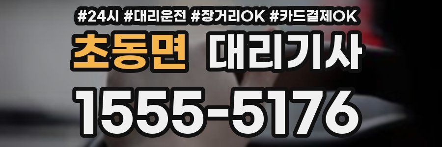초동면 대리기사