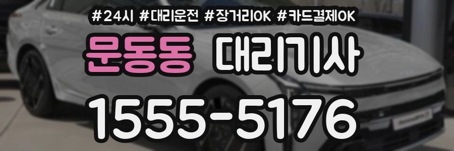 문동동 대리기사