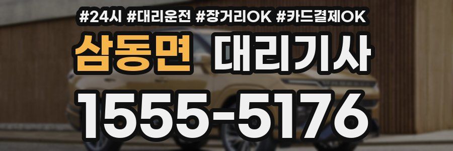 삼동면 대리기사