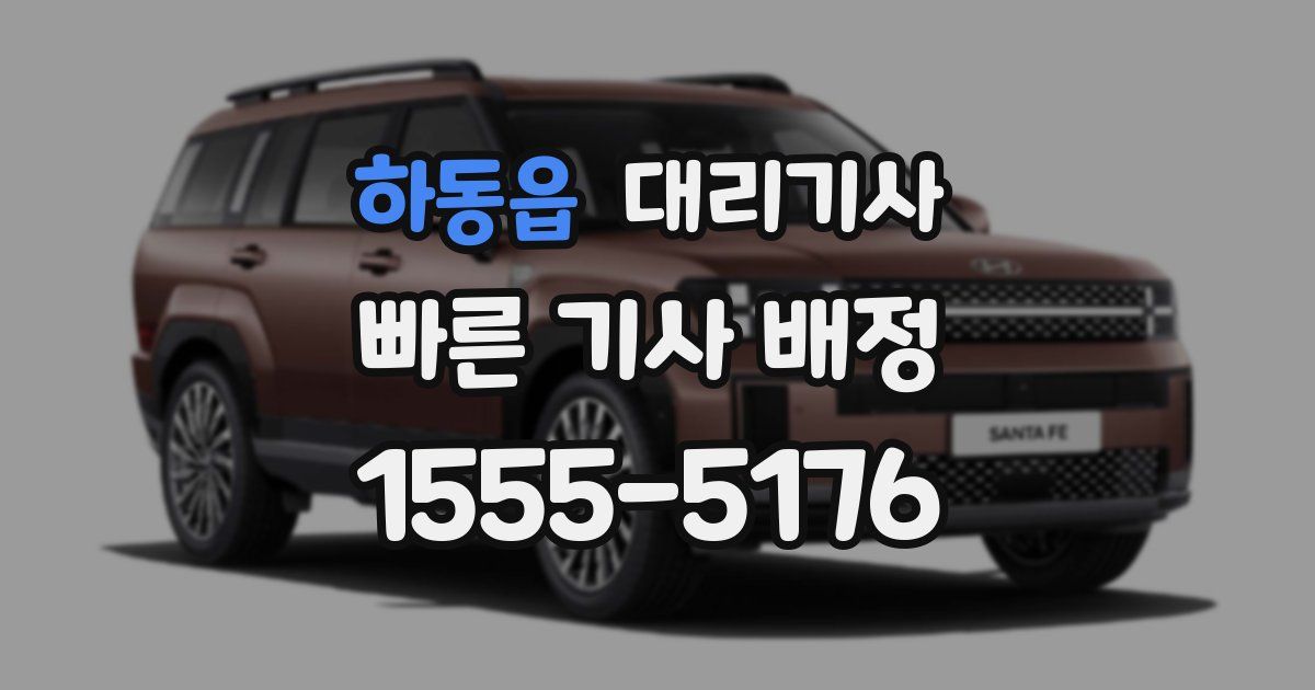 하동읍 대리기사