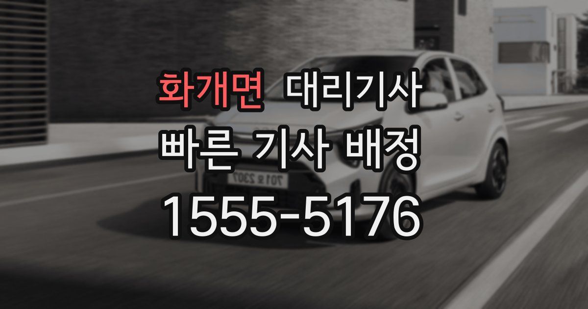 화개면 대리기사