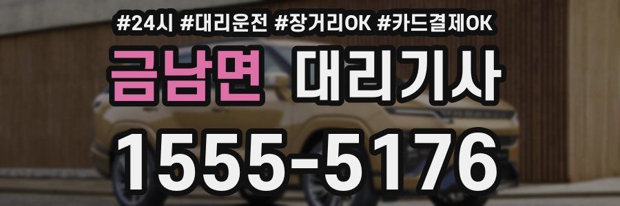 금남면 대리기사