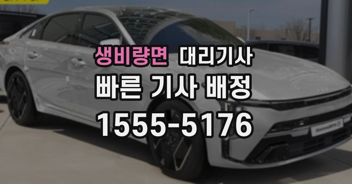 생비량면 대리기사