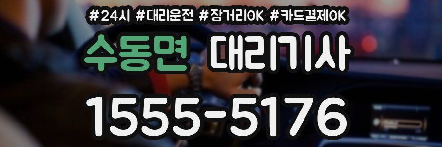 수동면 대리기사
