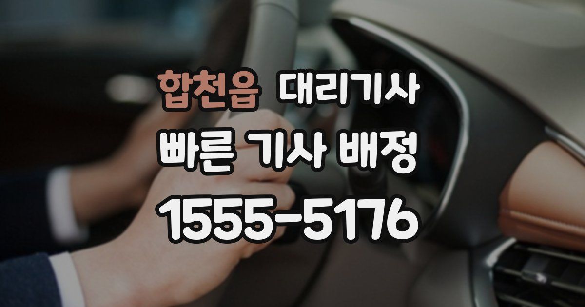 합천읍 대리기사