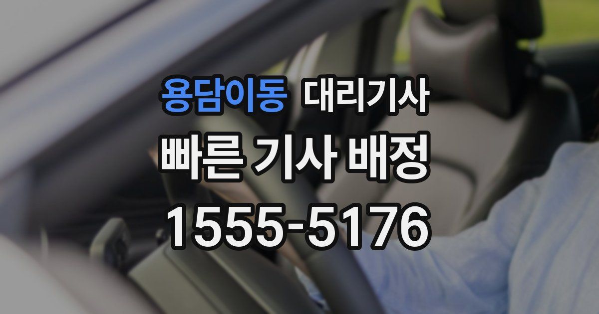 용담이동 대리기사