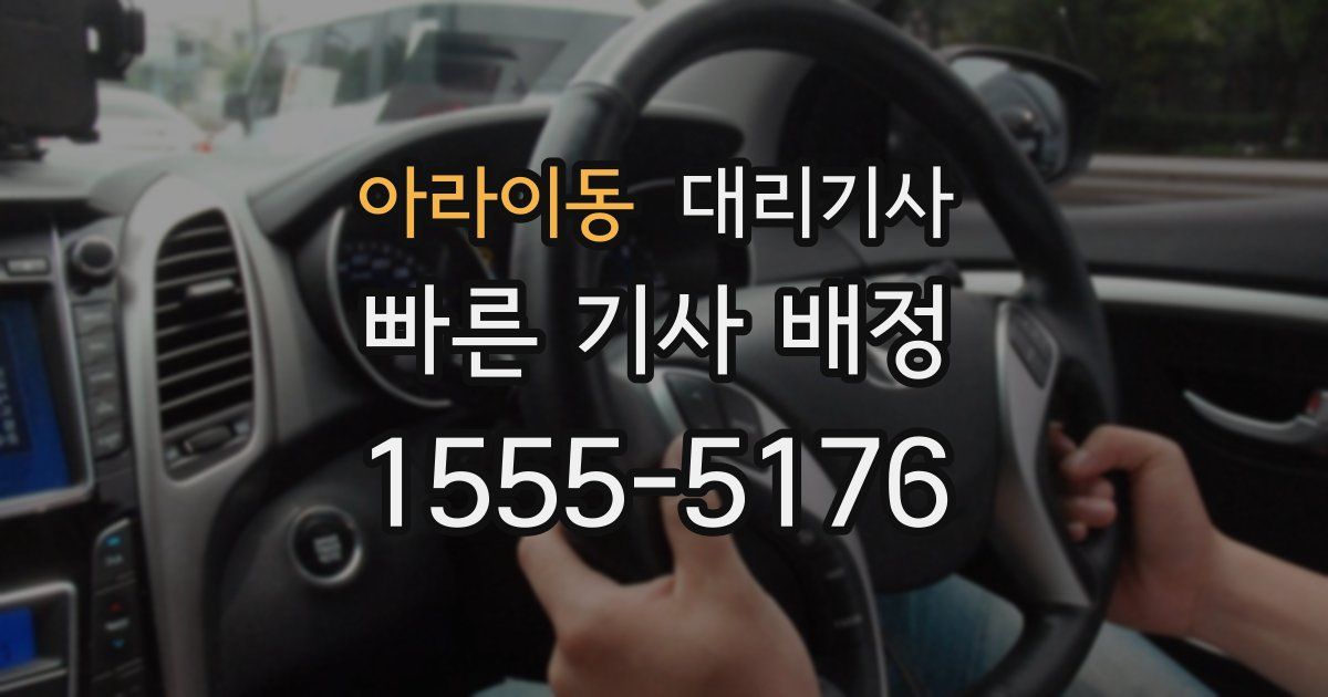 아라이동 대리기사