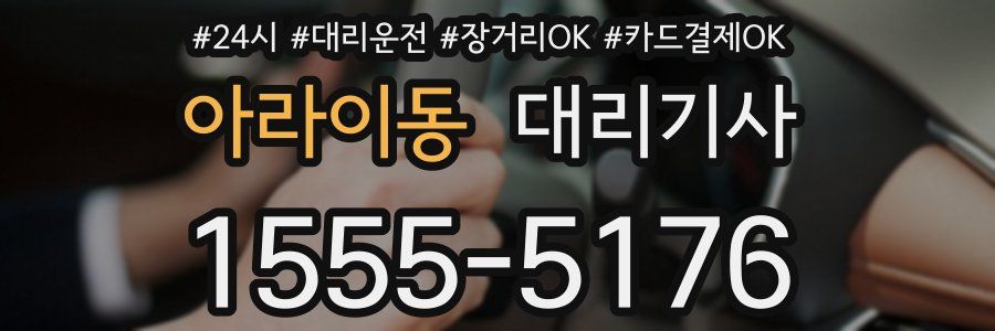 아라이동 대리기사