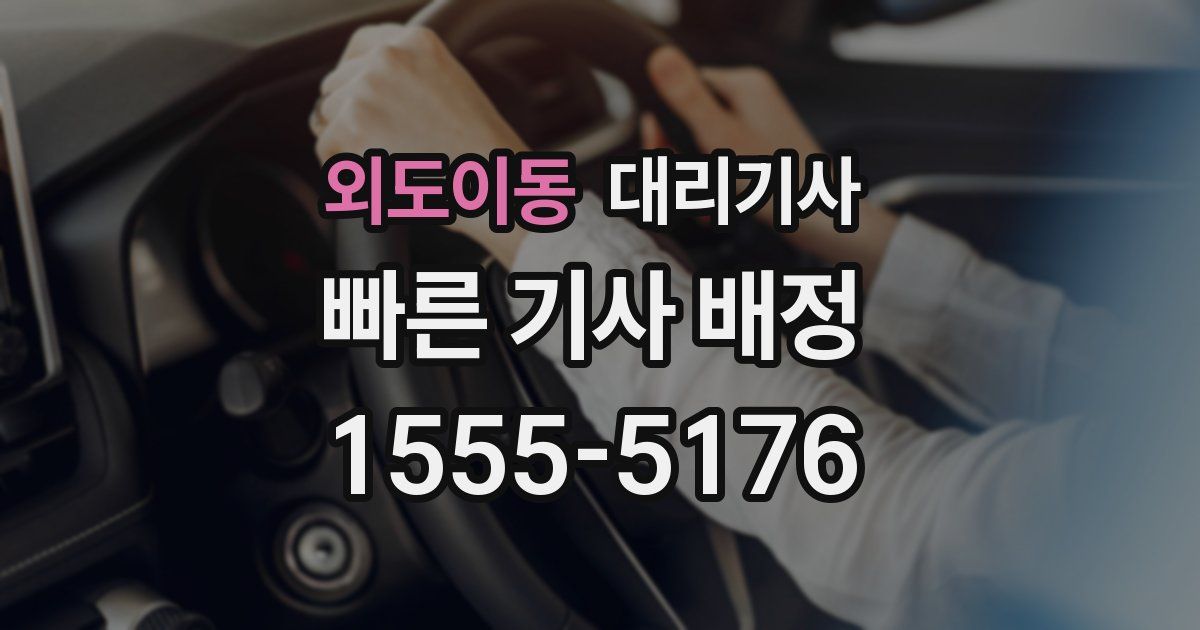 외도이동 대리기사
