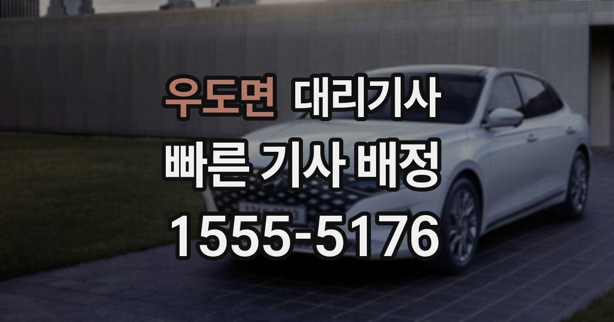 우도면 대리기사