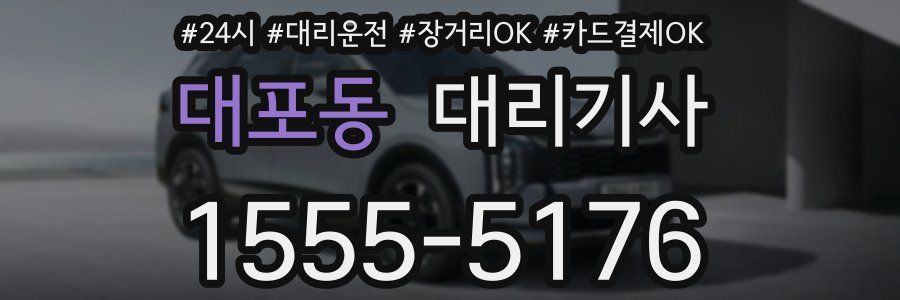 대포동 대리기사