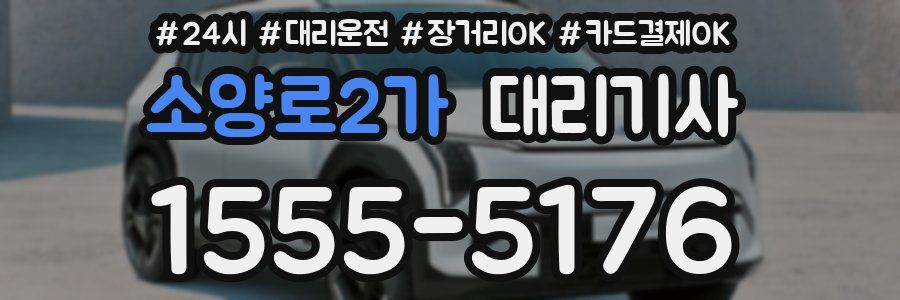 소양로2가 대리기사