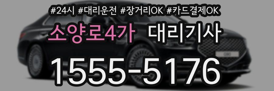 소양로4가 대리기사
