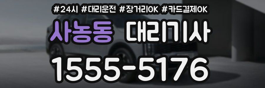 사농동 대리기사