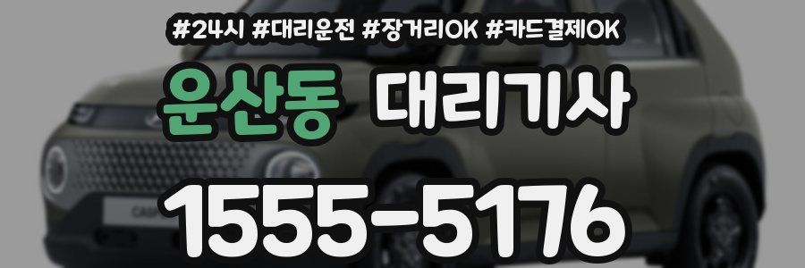 운산동 대리기사