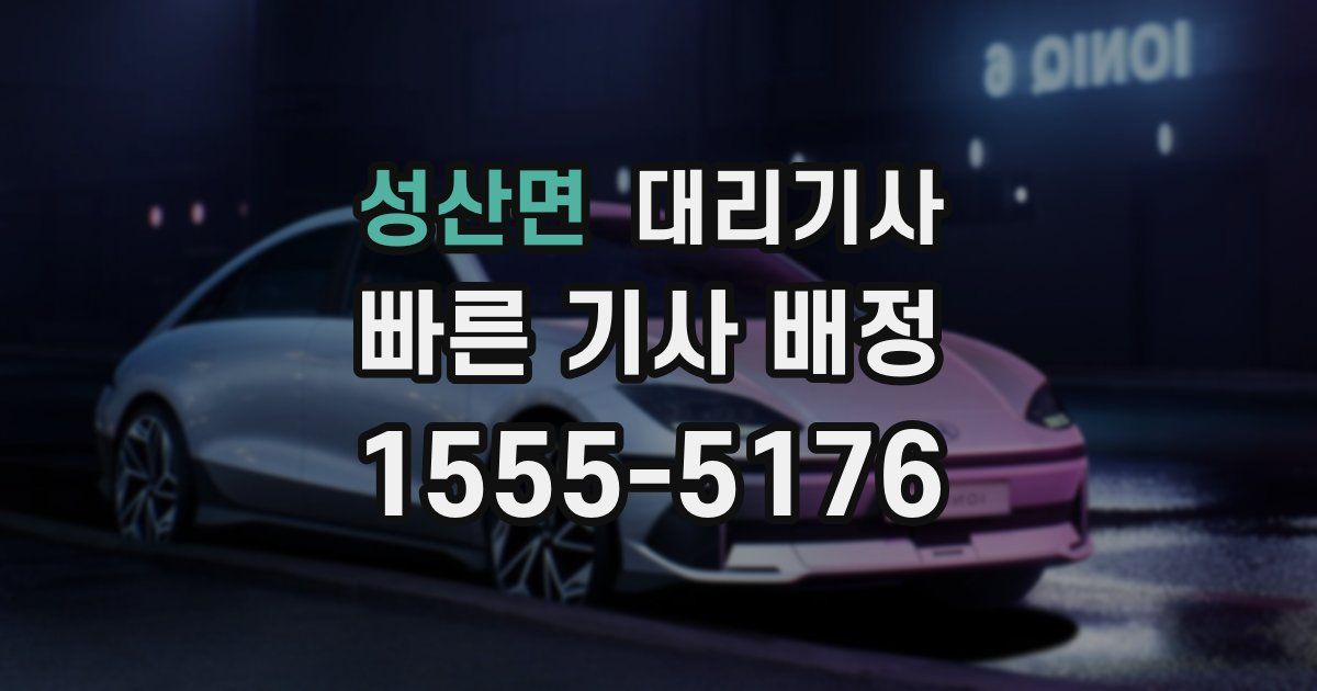 성산면 대리기사