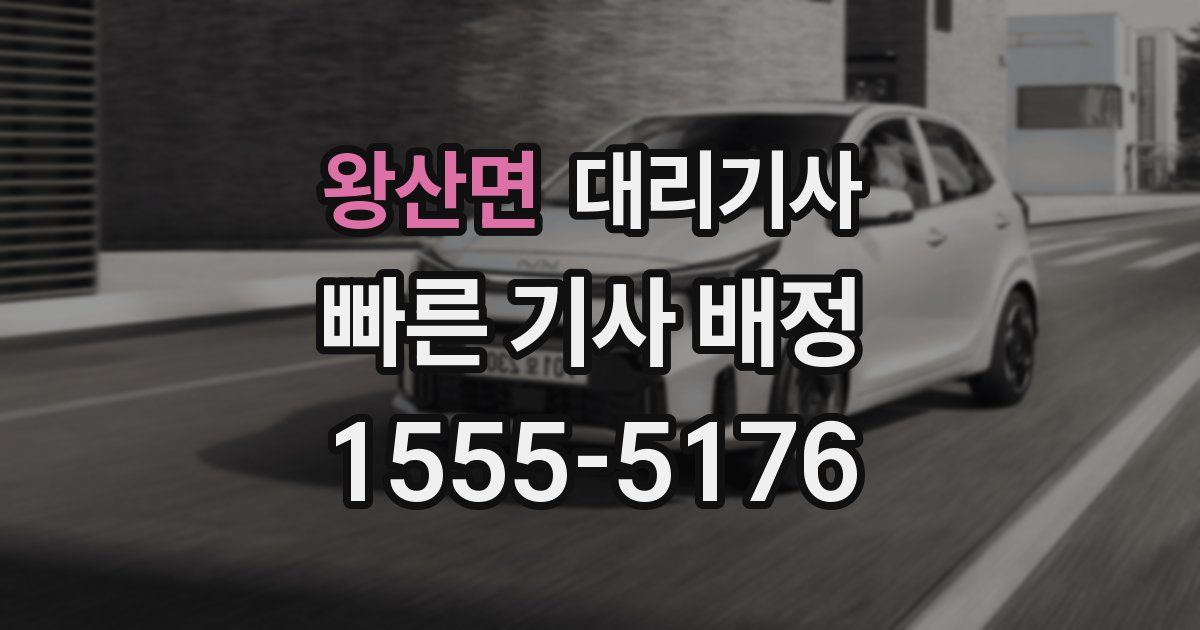 왕산면 대리기사