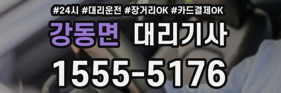 강동면 대리기사