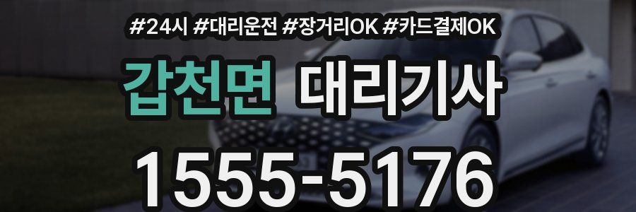 갑천면 대리기사