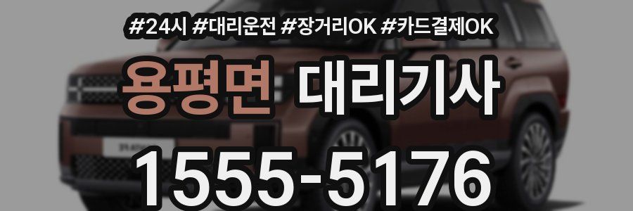 용평면 대리기사