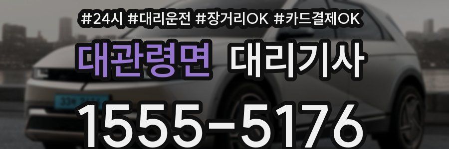대관령면 대리기사