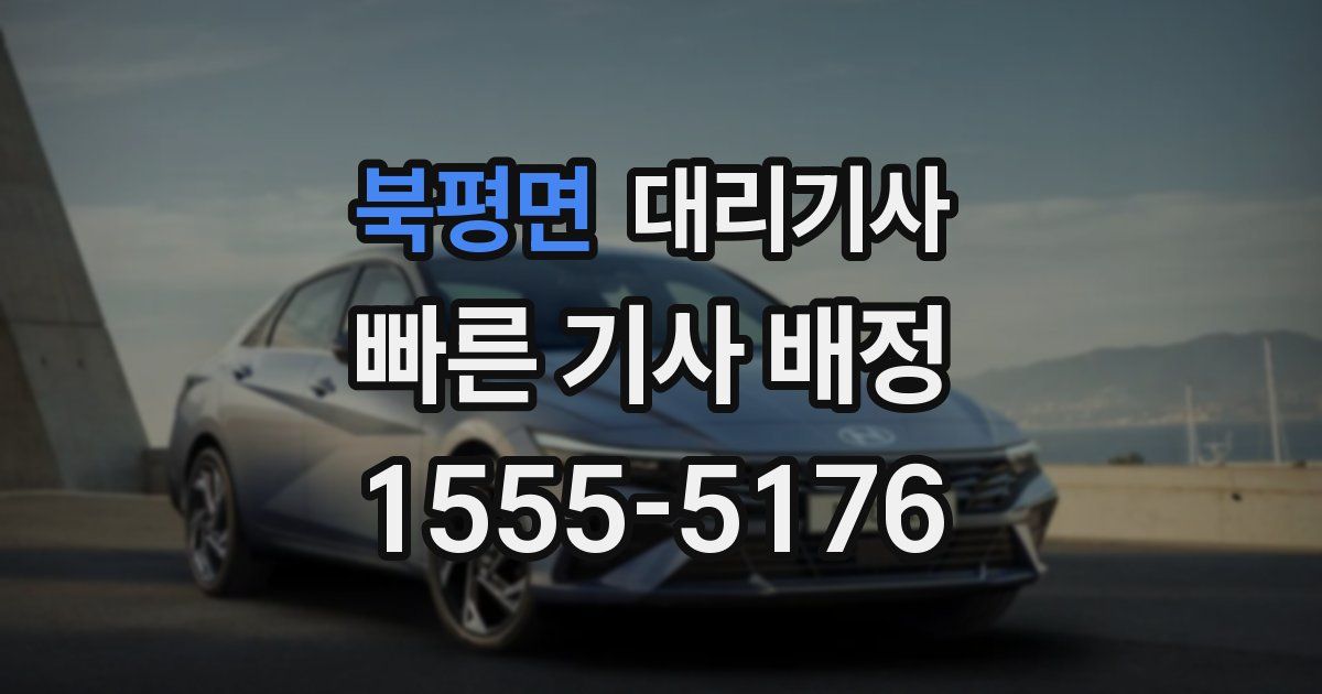 북평면 대리기사