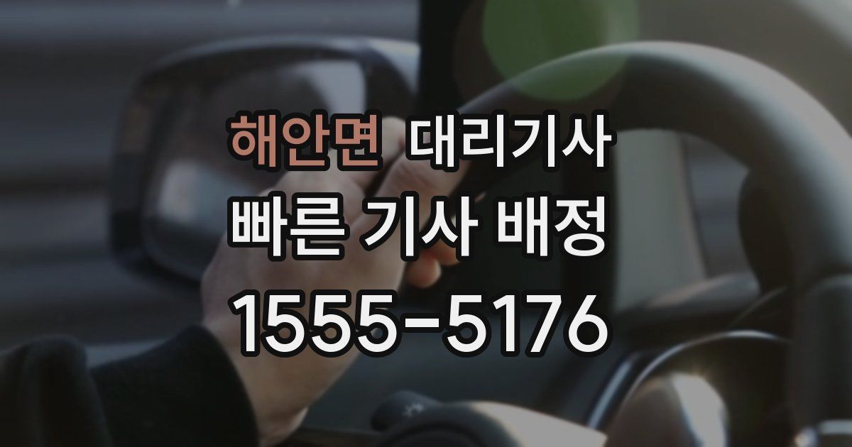해안면 대리기사