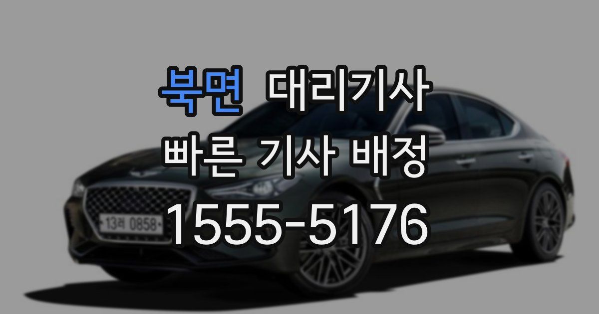 북면 대리기사