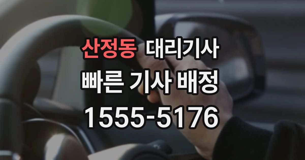 산정동 대리기사