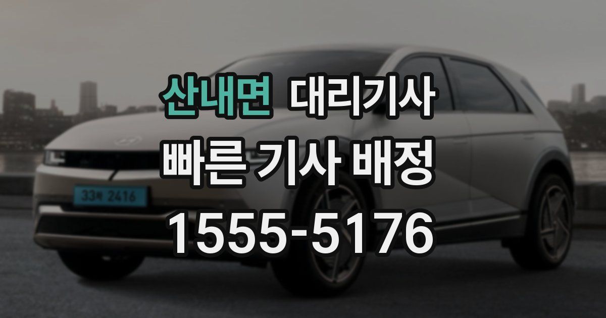 산내면 대리기사