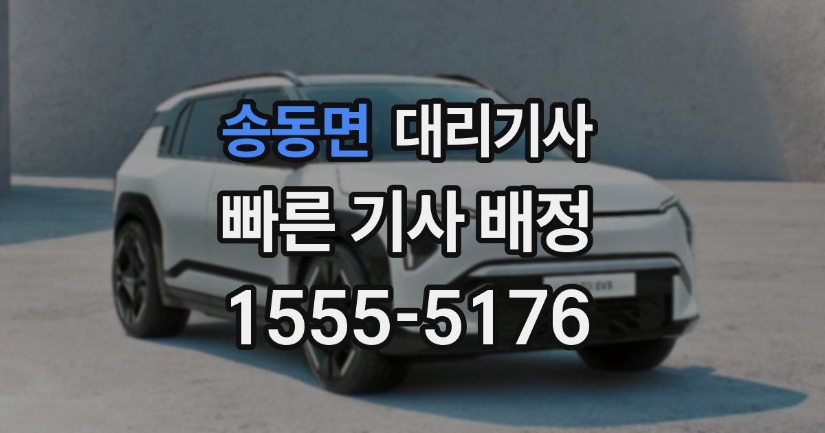 송동면 대리기사