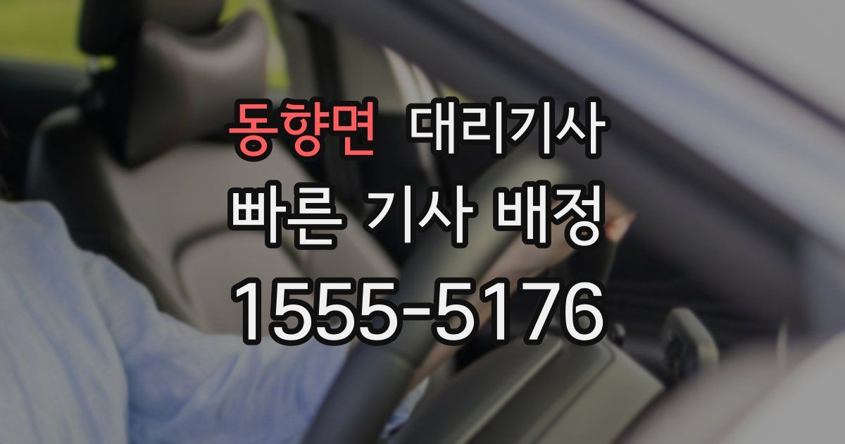 동향면 대리기사