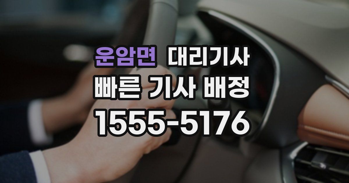 운암면 대리기사