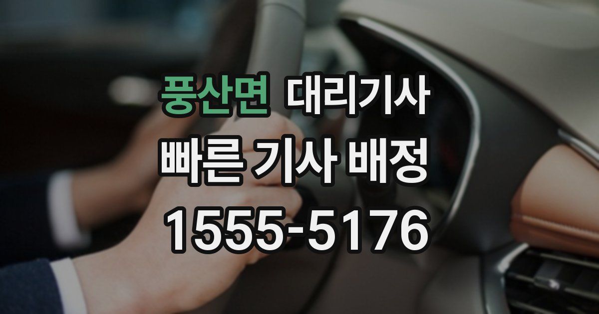 풍산면 대리기사
