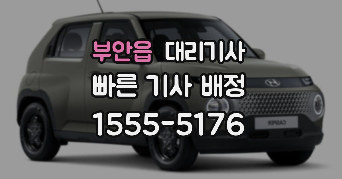 부안읍 대리기사