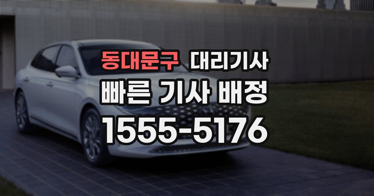 동대문구 대리기사