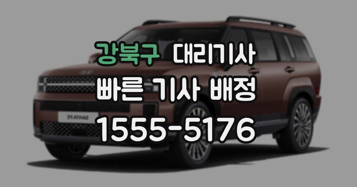 강북구 대리기사
