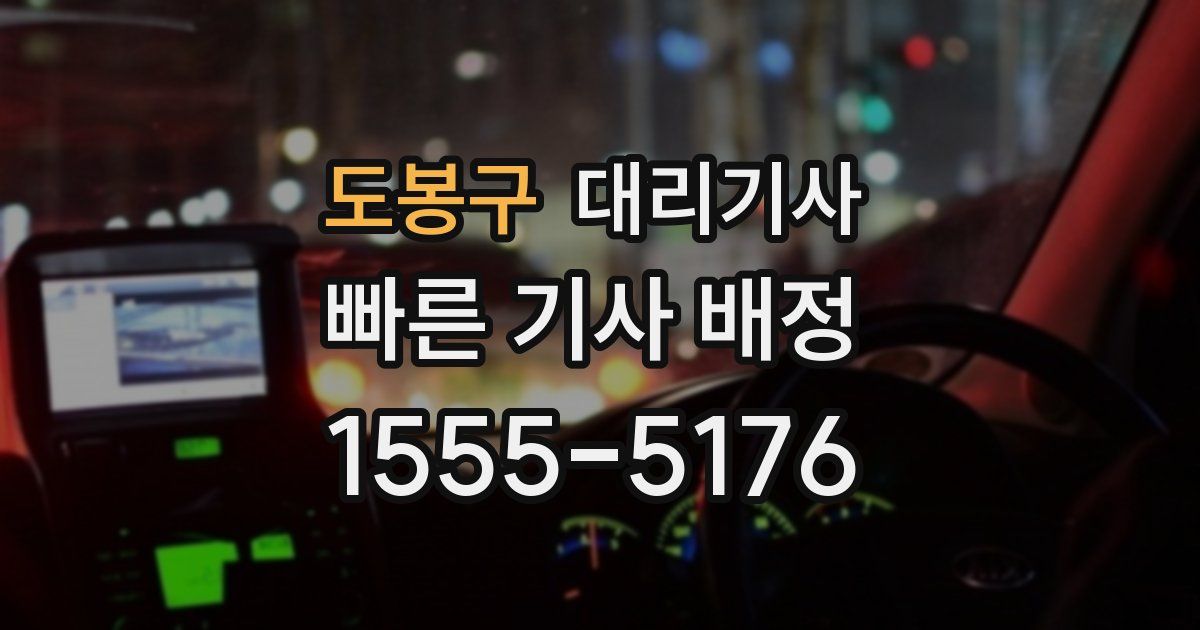 도봉구 대리기사