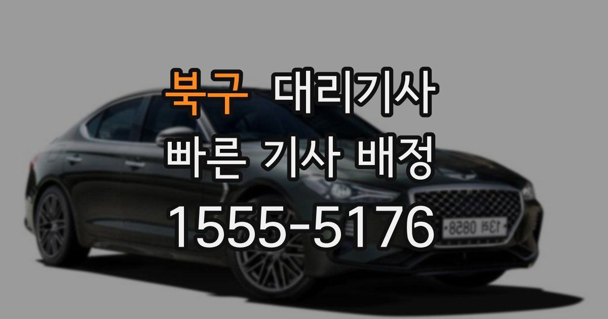 북구 대리기사