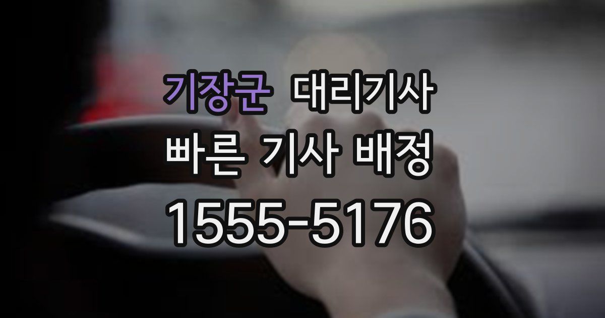 기장군 대리기사