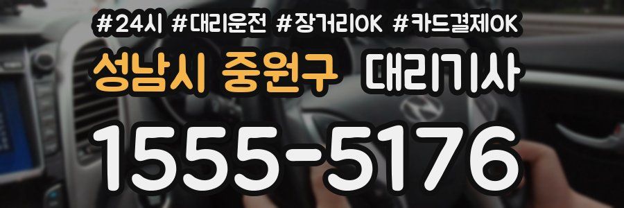 성남시 중원구 대리기사