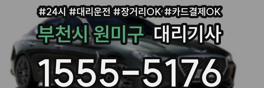 부천시 원미구 대리기사