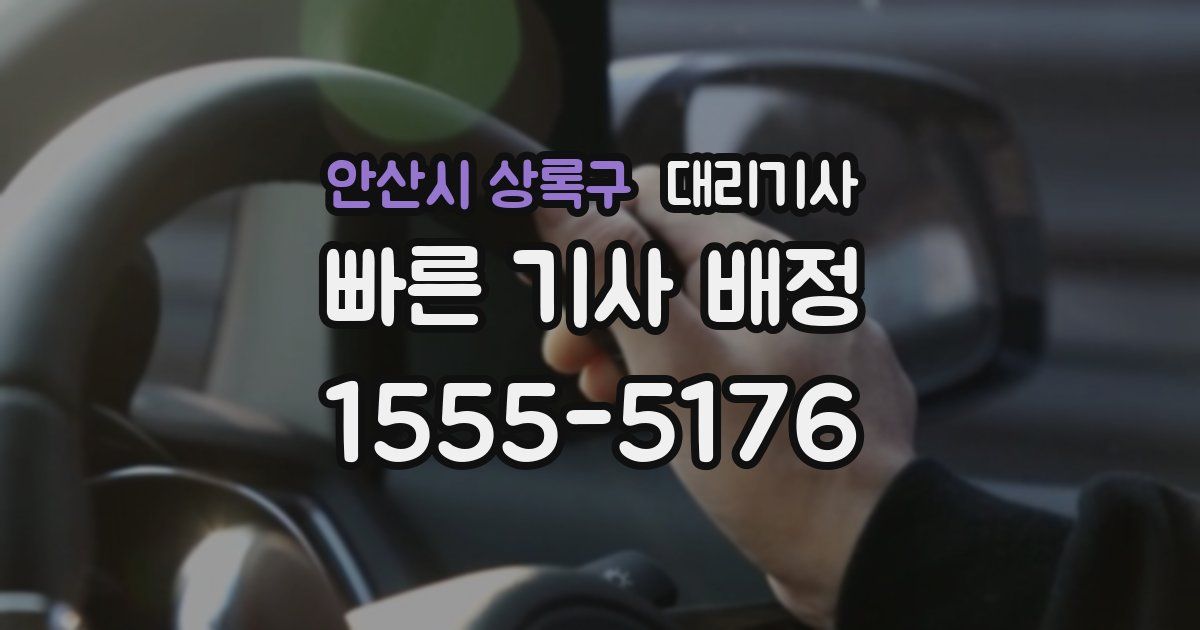 안산시 상록구 대리기사