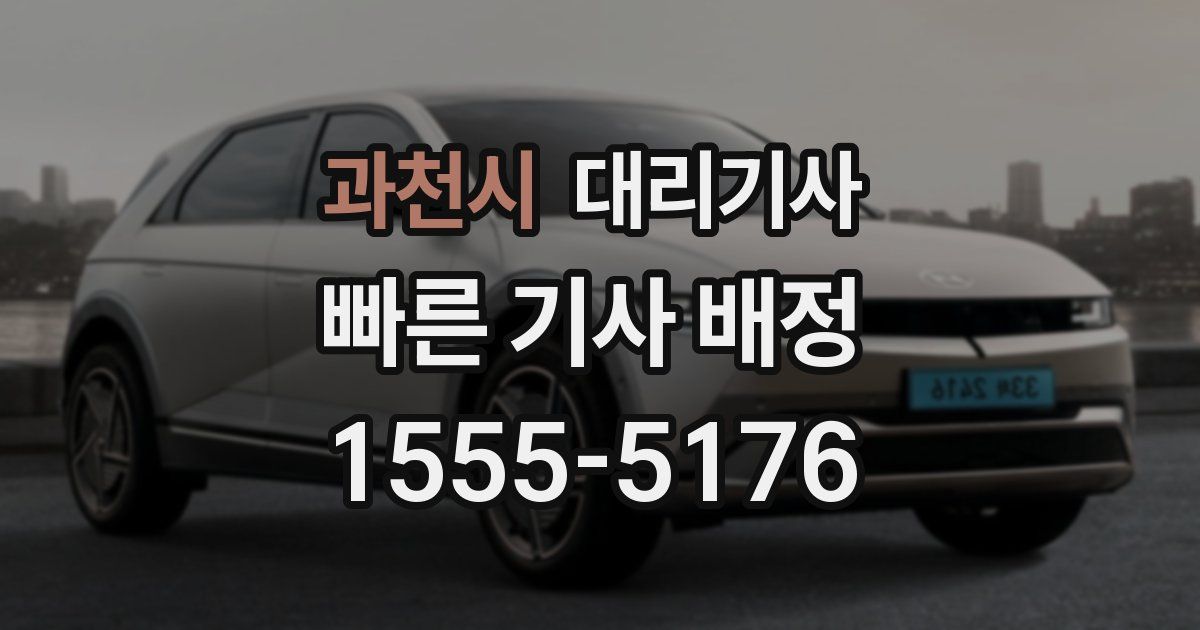 과천시 대리기사