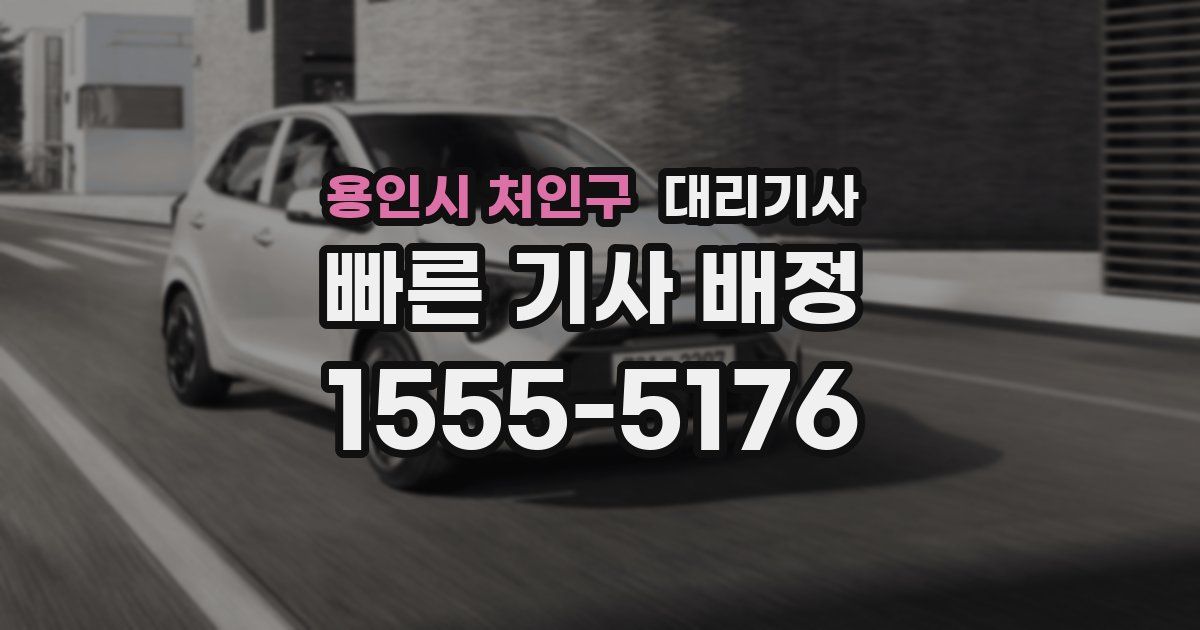 용인시 처인구 대리기사